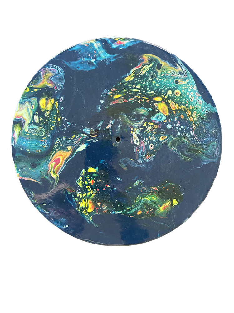 "Dissolving Abstract Horizons" Vinyl Record Pour