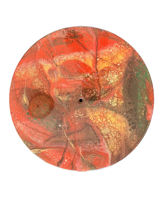 "Fiery Essence" Vinyl Record Pour