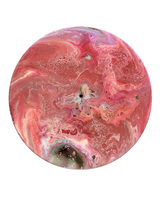 "Red Dimensional Escape" Vinyl Record Pour