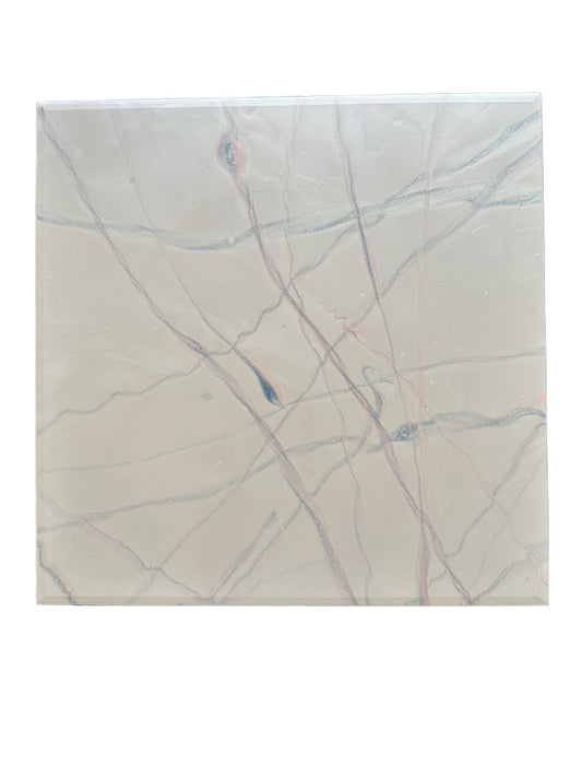 "Separating in Reflection" Square Mirror Art